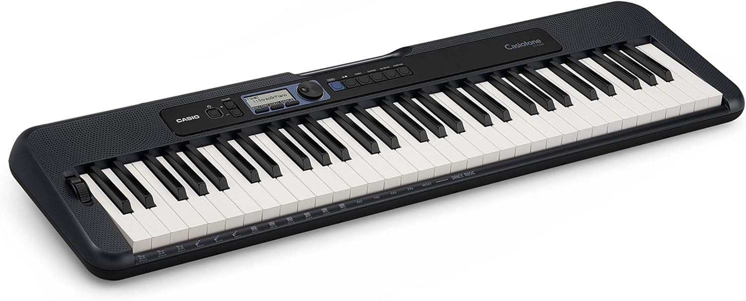 Casio Casiotone CT-S300 Clavier avec 61 Touches à Frappe Dynamique, 400 sons & 77 Rythmes d'accompagnement, Noir