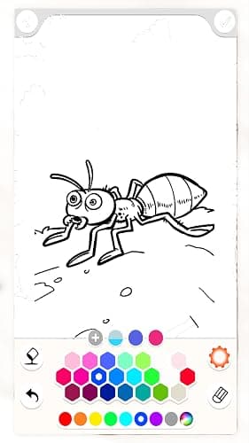 Insect Coloring Pages & Drawing App, Bugs and Nature Scenes, Educational Coloring