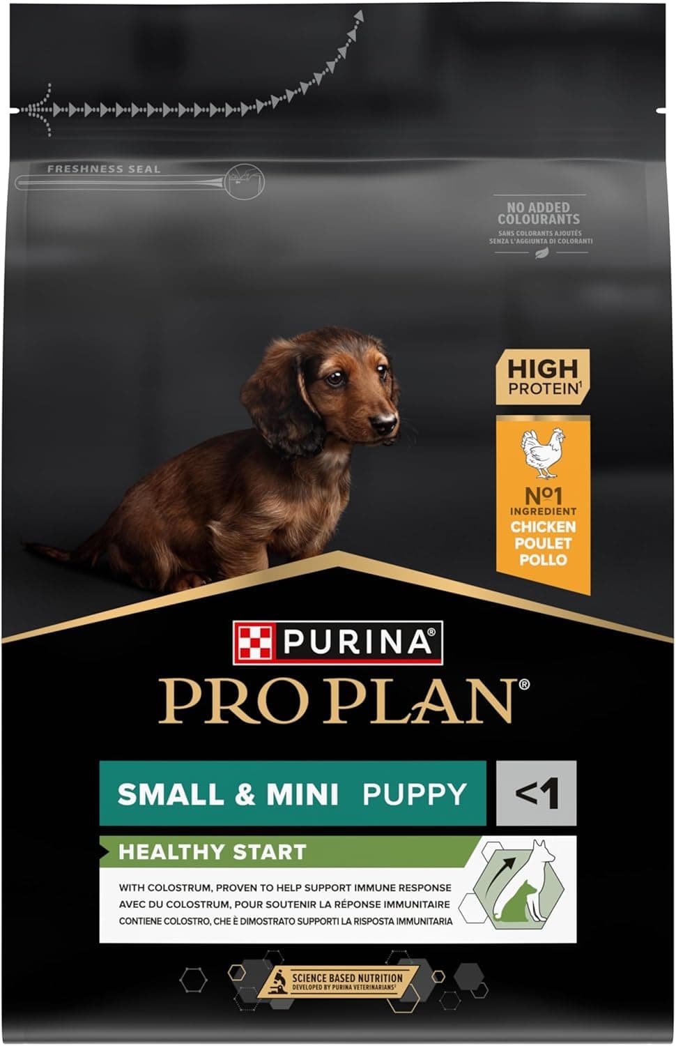Purina Pro Plan - Small Mini Puppy Healthy Start Chien Poulet - 3 kg | Croquettes Chiot Petite Taille Saveur Poulet - Soutient la croissance et le système immunitaire du Chiot - Aliment complet