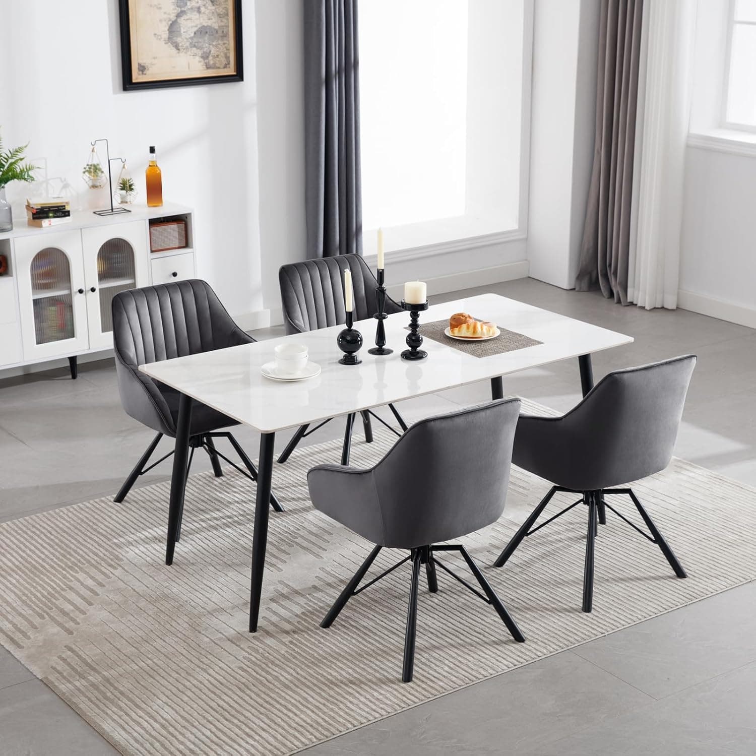 WOLTU Chaises de Salle à Manger Pivotantes