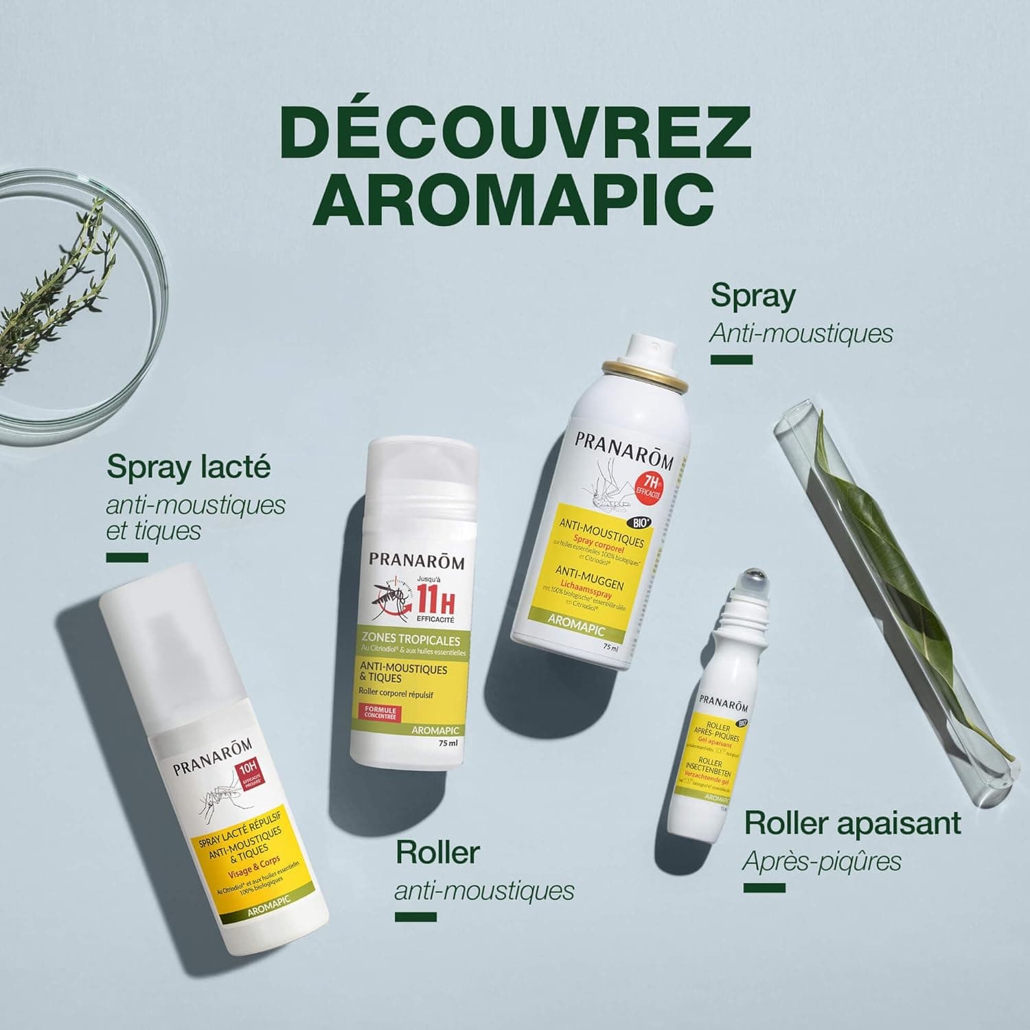 Pranarôm Aromapic Spray Lacté Répulsif Bio 100 ml