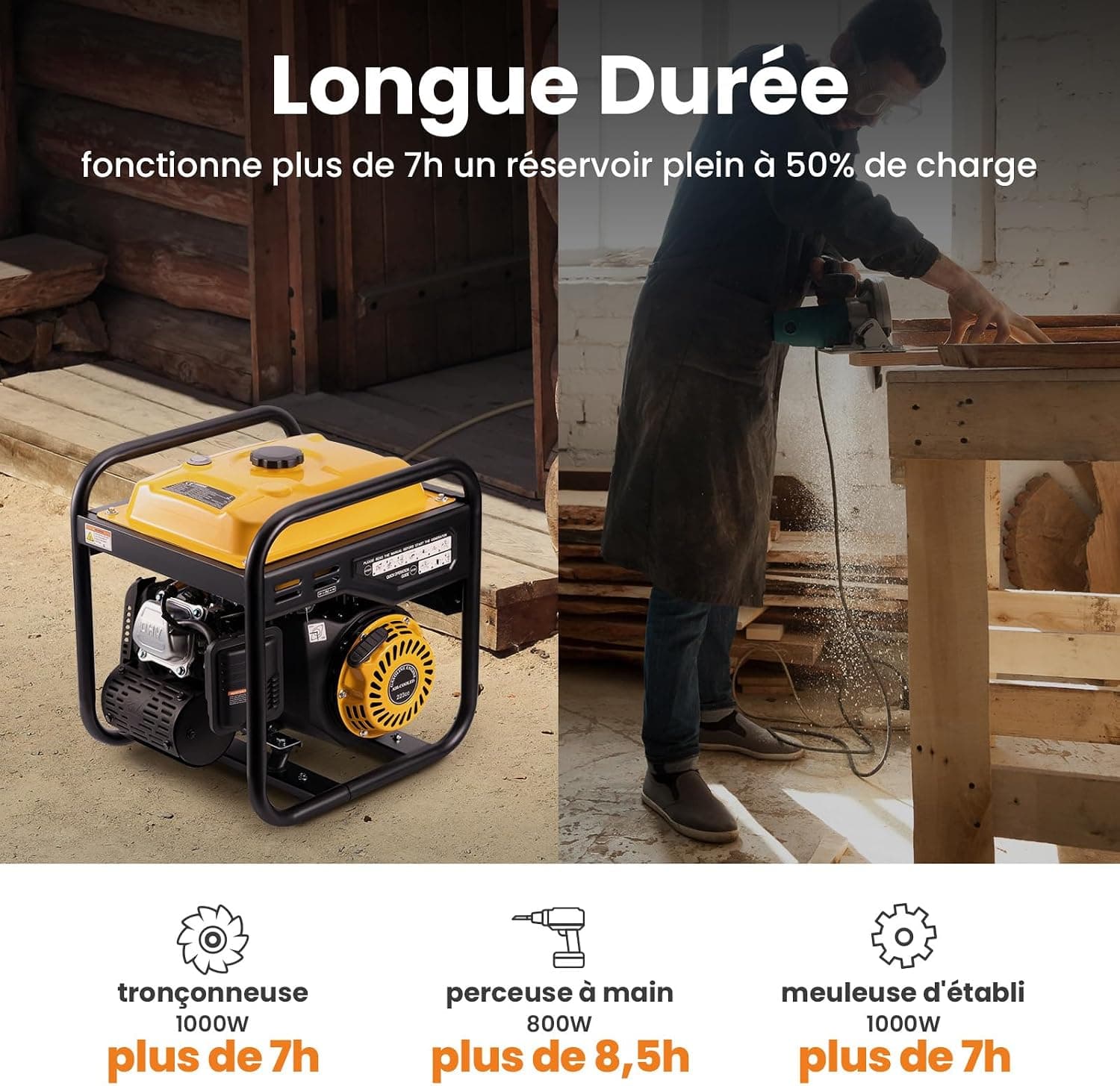 maXpeedingrods générateur électrique portable 3500W essence inverter 4temps