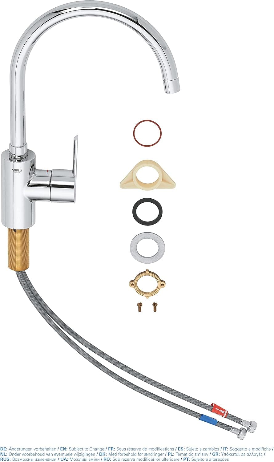 Mitigeur monocommande Evier Feel Chromé 32670002 (Import Allemagne)