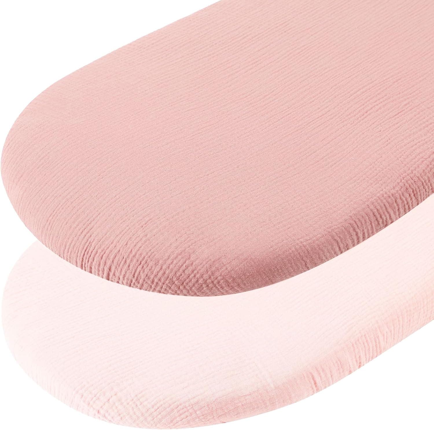 2pcs Drap Housse pour Couffin, Nacelle, Berceau et Cododo - 70x35cm Matelas Bébé
