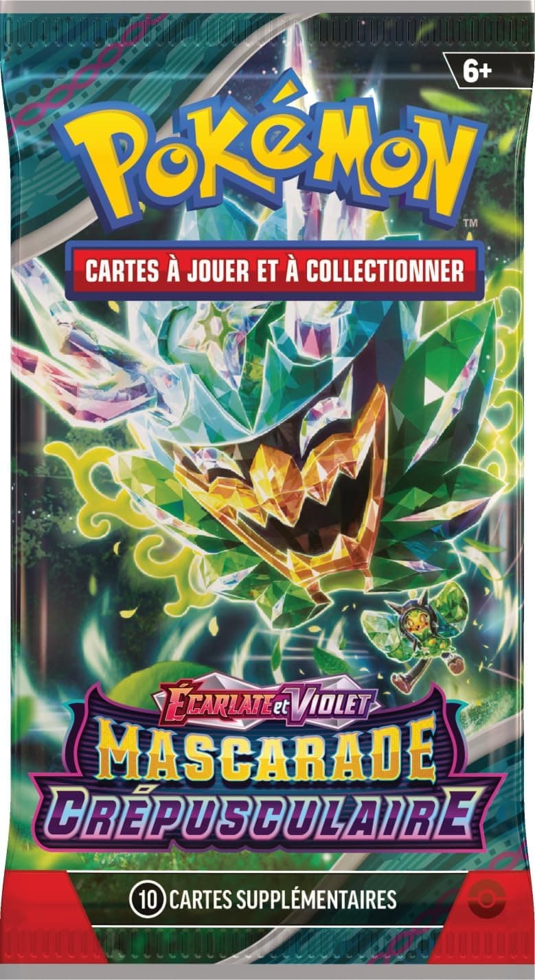 Pokémon: présentoir de boosters Écarlate et Violet – Mascarade Crépusculaire du JCC Pokémon (36 boosters)