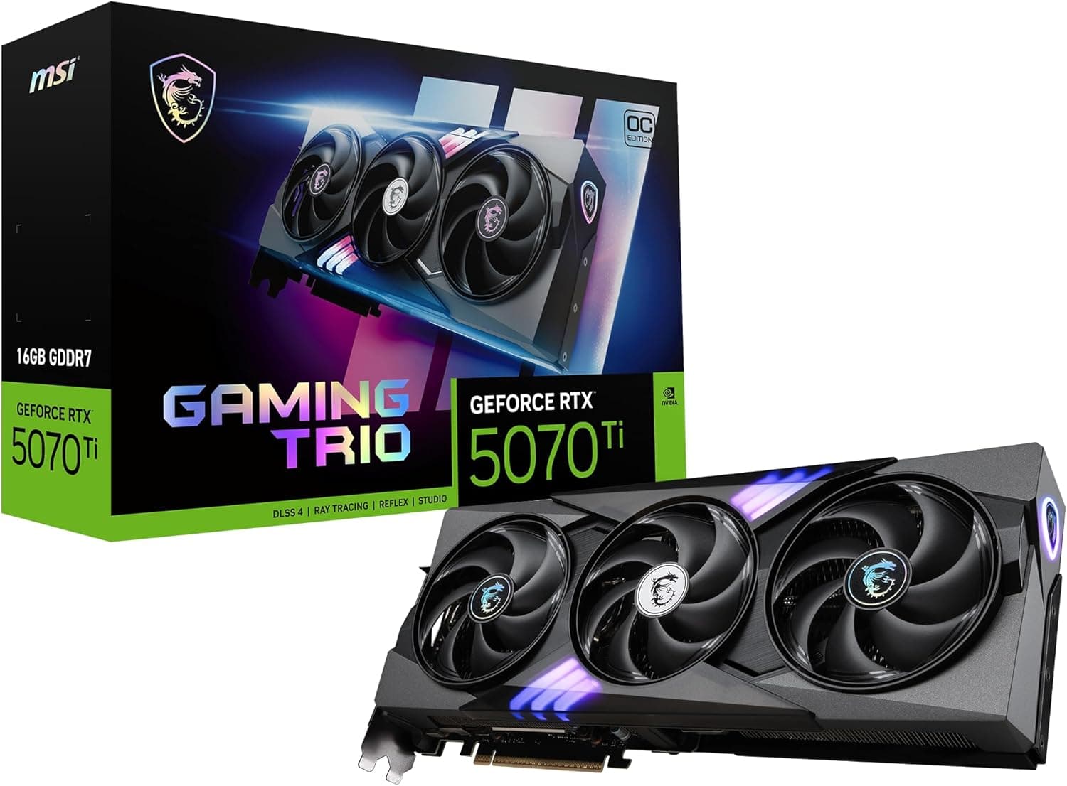 MSI NVIDIA GeForce RTX 5070 Ti 16G Gaming Trio OC Carte Graphique