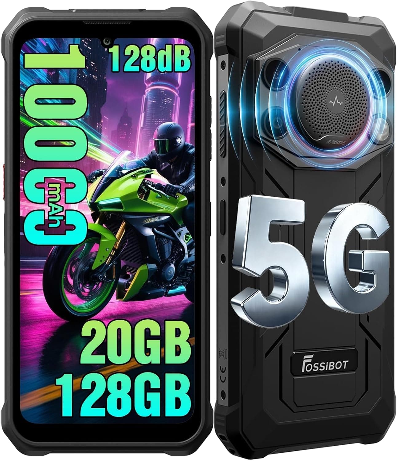 FOSSiBOT F110Pro 5G Telephone Incassable Android 15-11000mAh