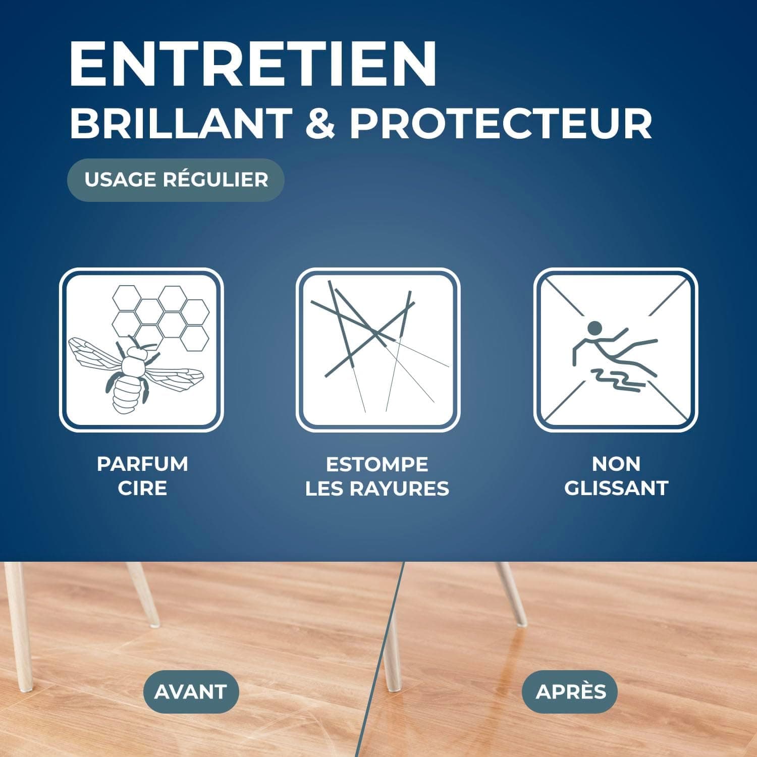 Entretien parquets et sols stratifiés Starwax, 1L (Lot de 1)