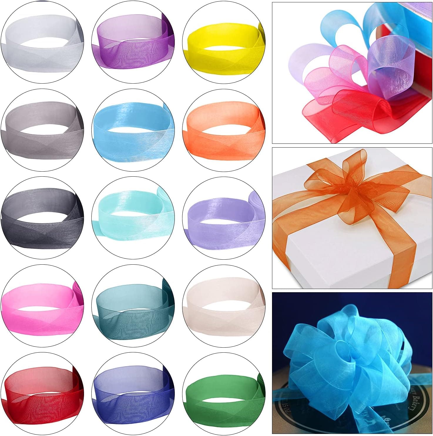 Trimming Shop Organza Ruban Tissé Bord Large Extra Fin pour Cadeau Paquet Emballage, Scrapbooking, Arts et Artisanat, Fête Décoration, Cheveux Noeuds - Bordeaux, 10mm