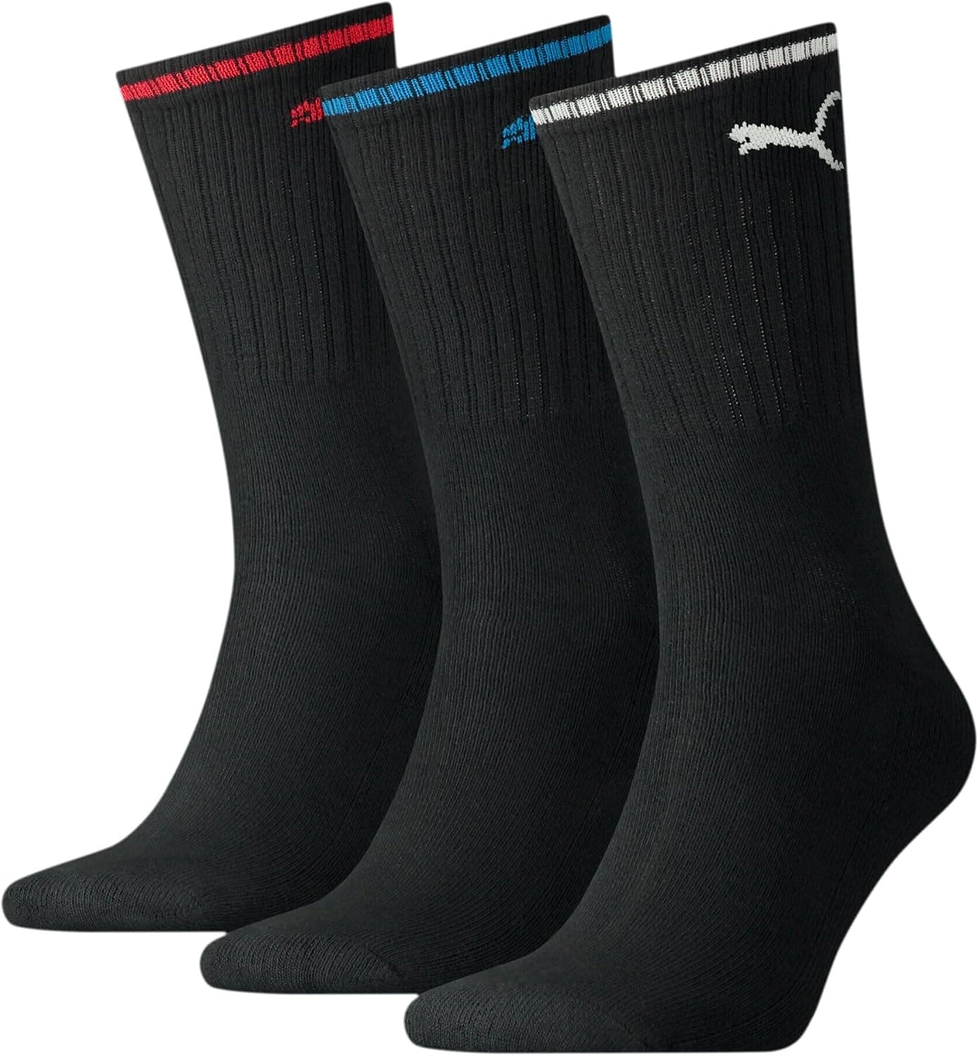 PUMA Crew Chaussettes Mixte (lot de 3)