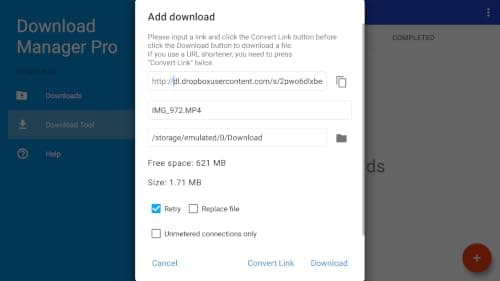 Download Manager Pro for Fire TV