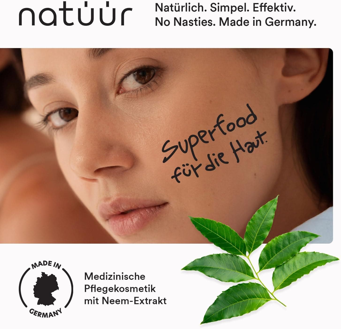 Crème 50 ml | Crème pour le corps pour peaux irritées et sensibles | Crème hydratante naturelle avec Neemavera | Soin parfait pour le quotidien sans parfum | Moisturizer végétalien