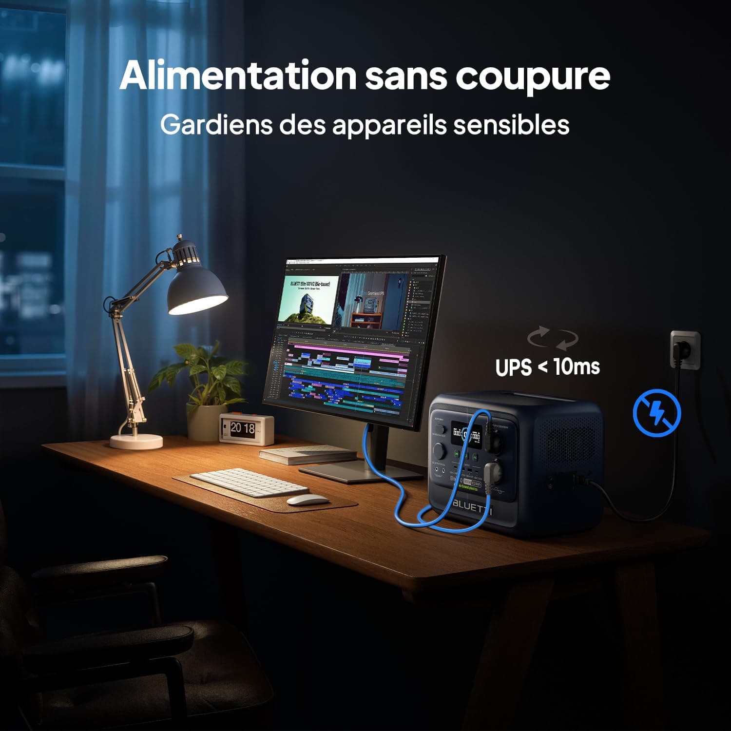 BLUETTI Elite 100 V2 Biomatériau 1024Wh Générateur Électrique Portable | Coque écologique 35% plus compacte. Batterie LiFePO4. Pour camping et pannes de courant.