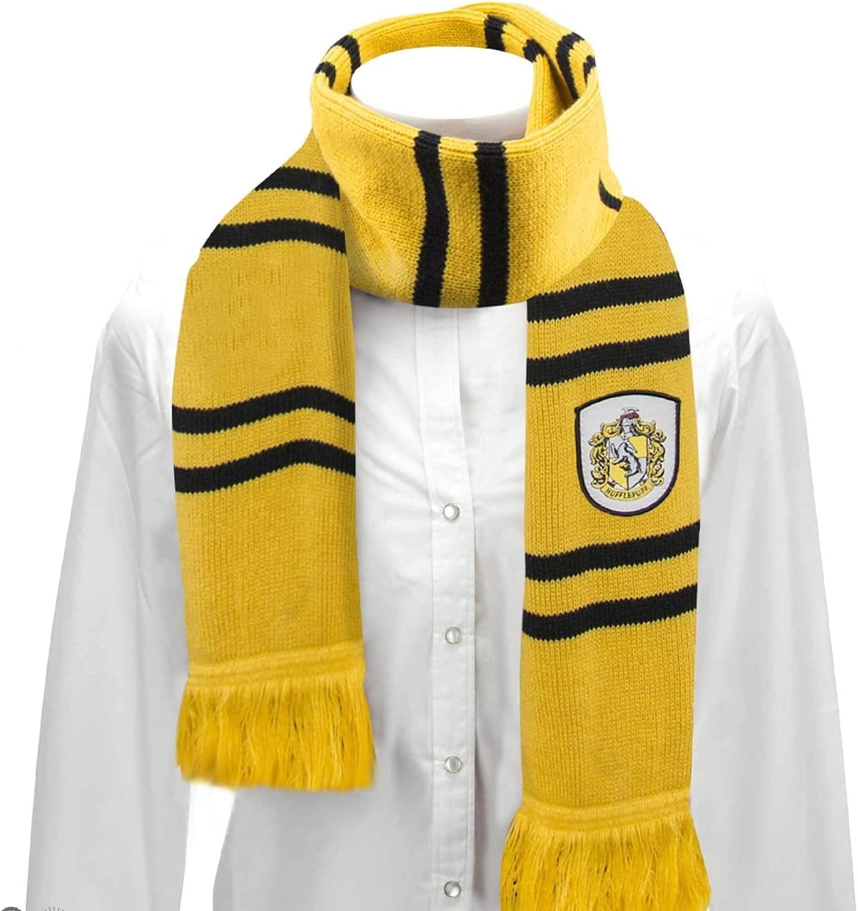 Cinereplicas Harry Potter Écharpe classique Gryffondor/Poufsouffle/Serdaigle/Serpentard - Licence officielle
