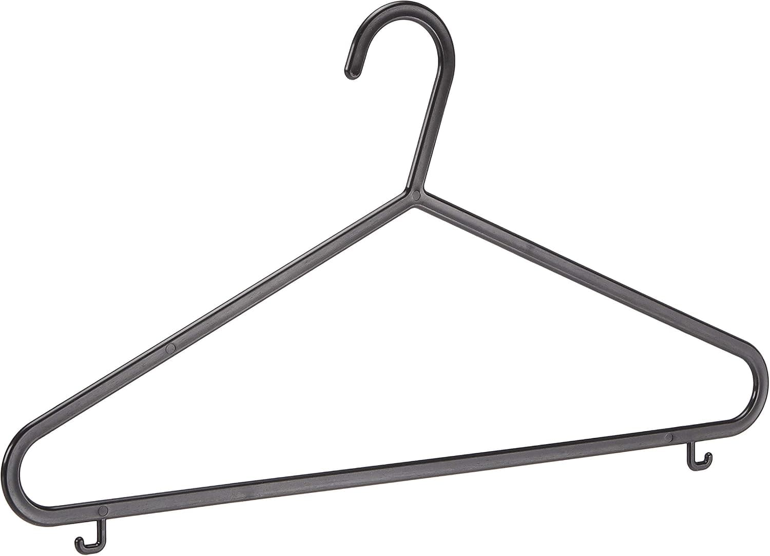 Amazon Basics Lot de 50 cintres avec Barre pour Pantalon et Crochets Noir