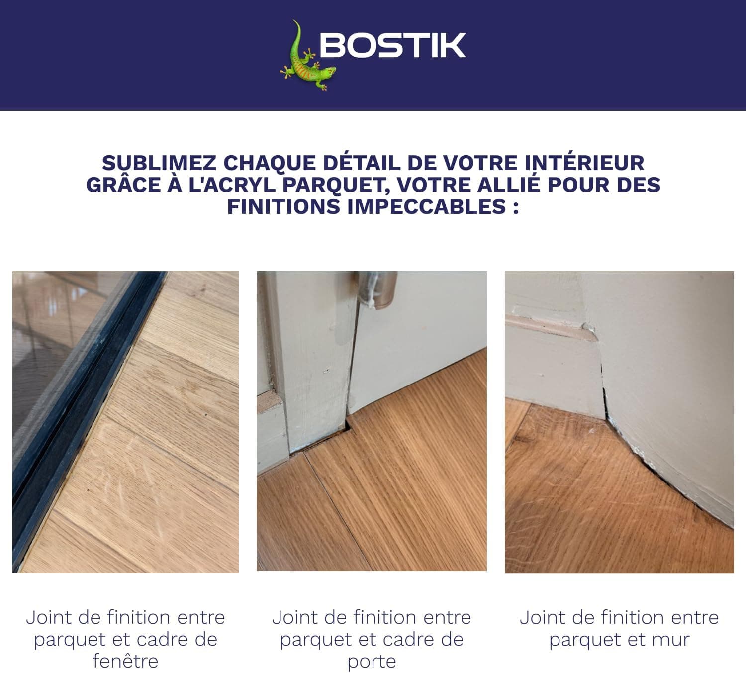 BOSTIK Mastic Spécial Joint et Finition Parquet - Chêne Clair - 300 ml