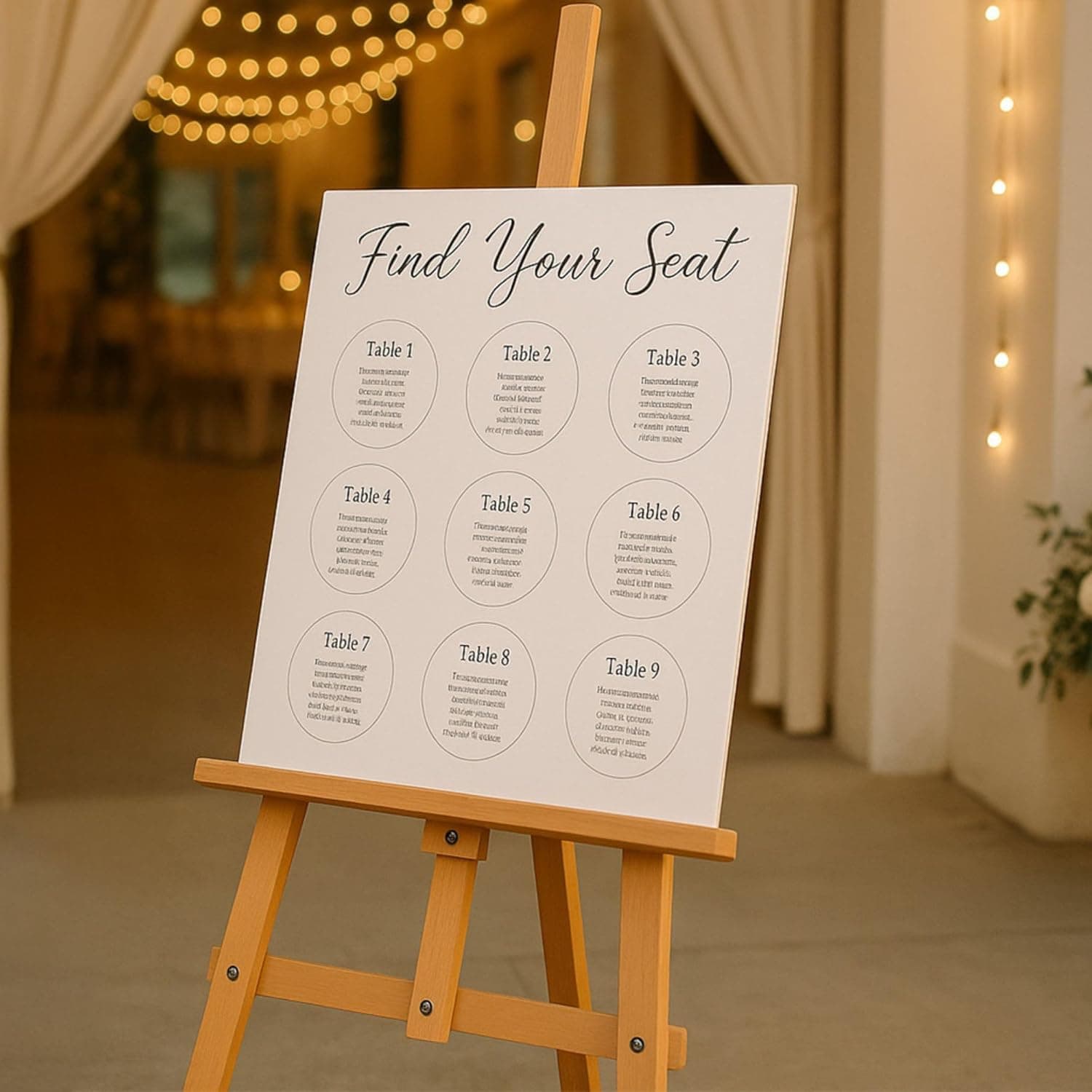 Chevalet en bois – Support toile réglable en hauteur pour peinture atelier mariage & plan de table – chevalets enfants adultes pliable trépied présentation bois 150 cm