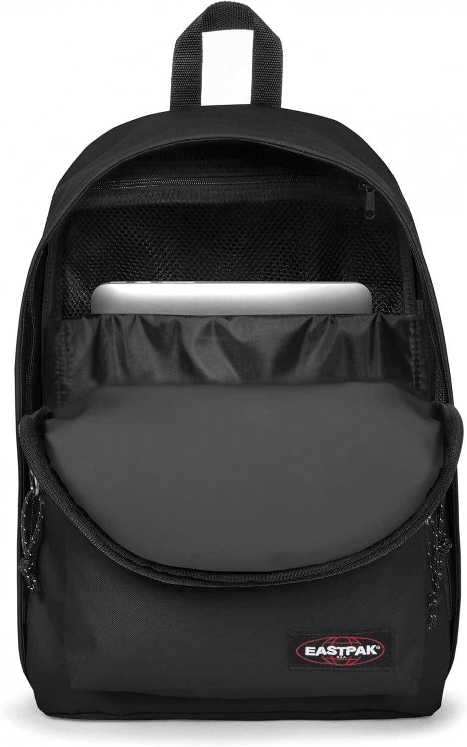 EASTPAK Out of Office Sac à dos 27L (44 x 29,5 x 22 cm), compartiment ordinateur 13–15”, sac école et travail résistant et déperlant avec bretelles rembourrées - BLACK