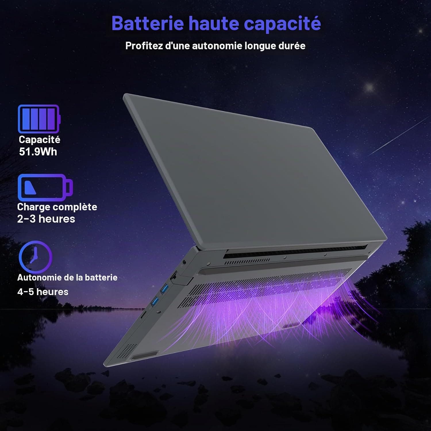 PC Portable 14 pouces FHD, Processeur Core i7, 8 Go RAM, 256 Go SSD