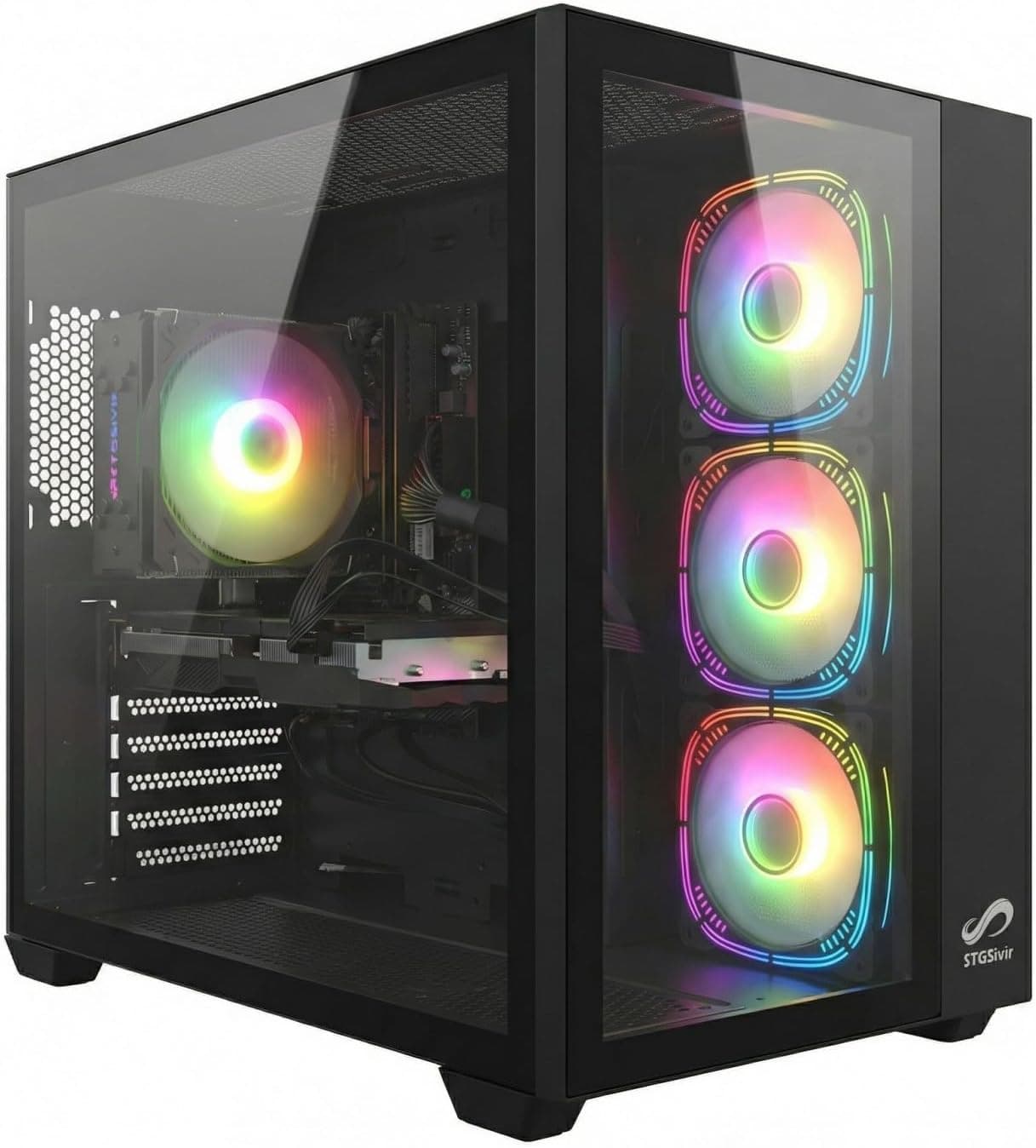 STGsivir PC Gamer Fixe, Core i7, RTX 2060 Super 8G, 16G RAM, 1T SSD