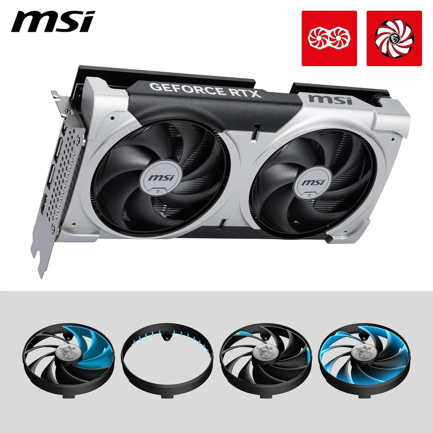 MSI NVIDIA GeForce RTX 5060 Ti 16G Ventus 2X OC Plus Carte Graphique