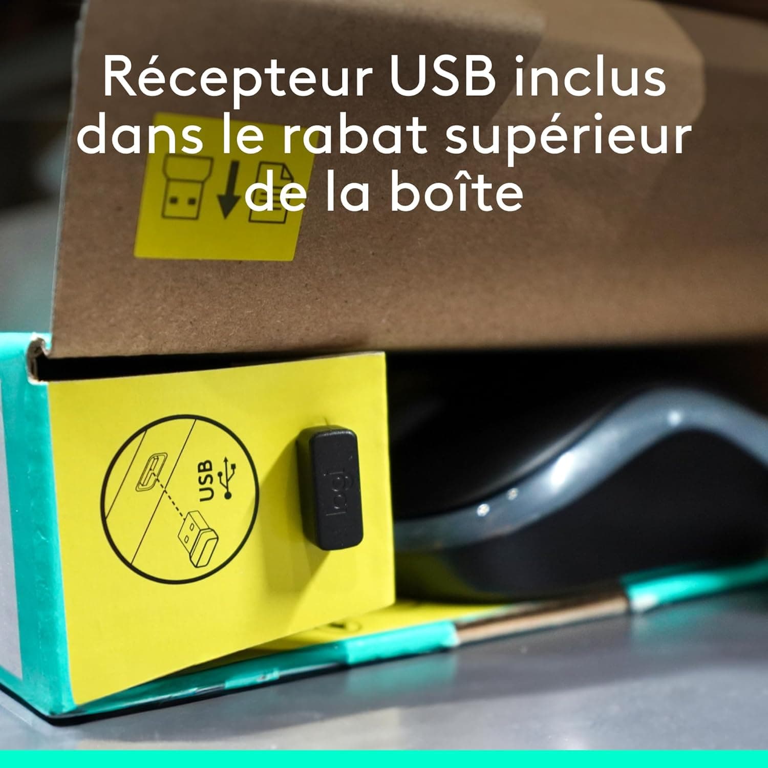 Logitech MK295 Silent ensemble souris et clavier sans fil | Layout Francese AZERTY - Grigio