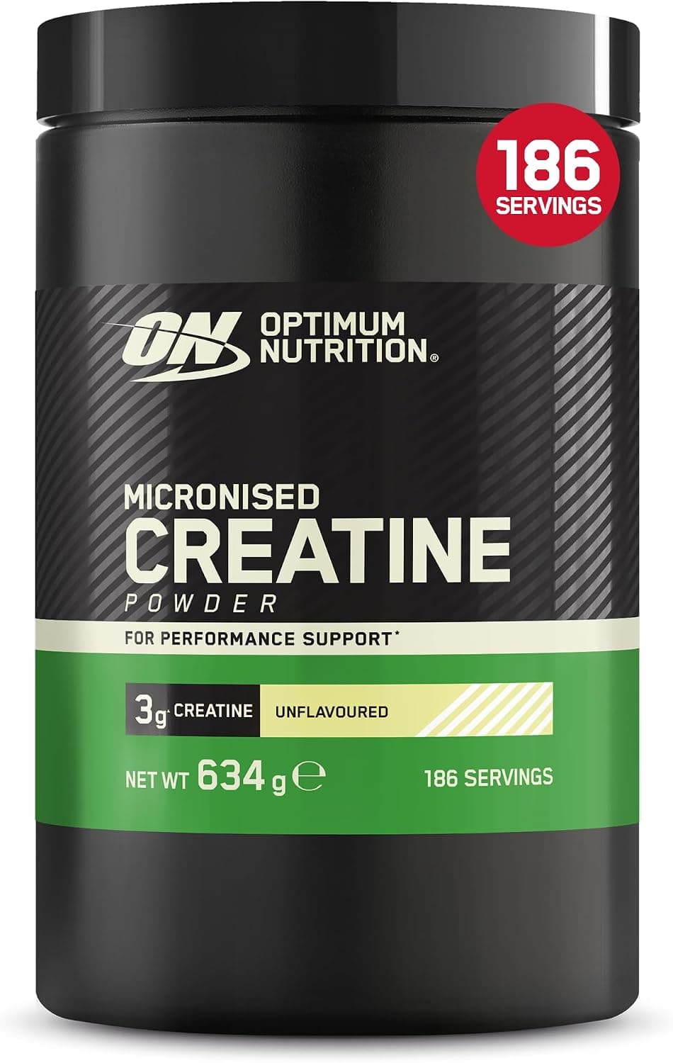 Optimum Nutrition Micronised Creatine Monohydrate en Poudre, 634g