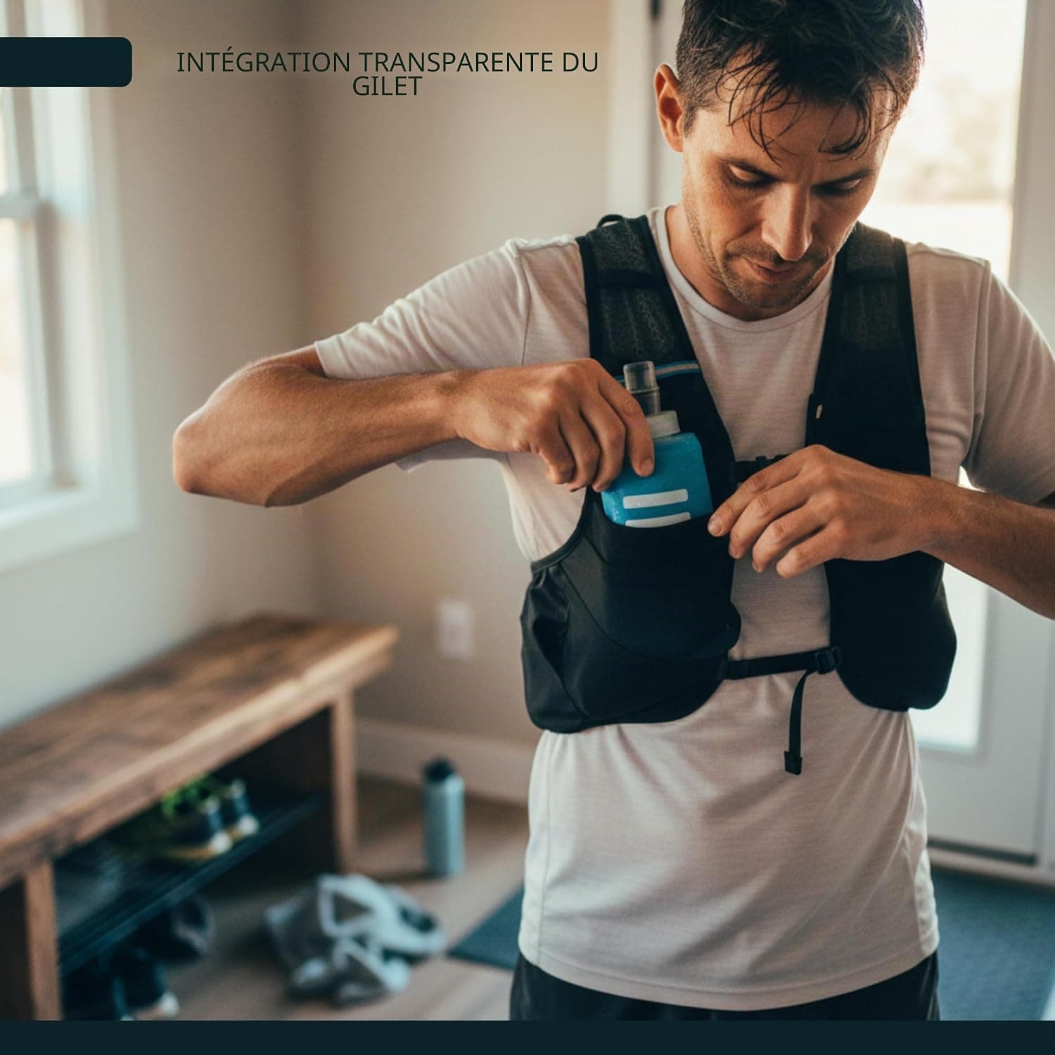 FITLY Soft Flask pour Sac d'Hydratation - Idéal pour Le Running, vélo, randonnée - Gourde Souple