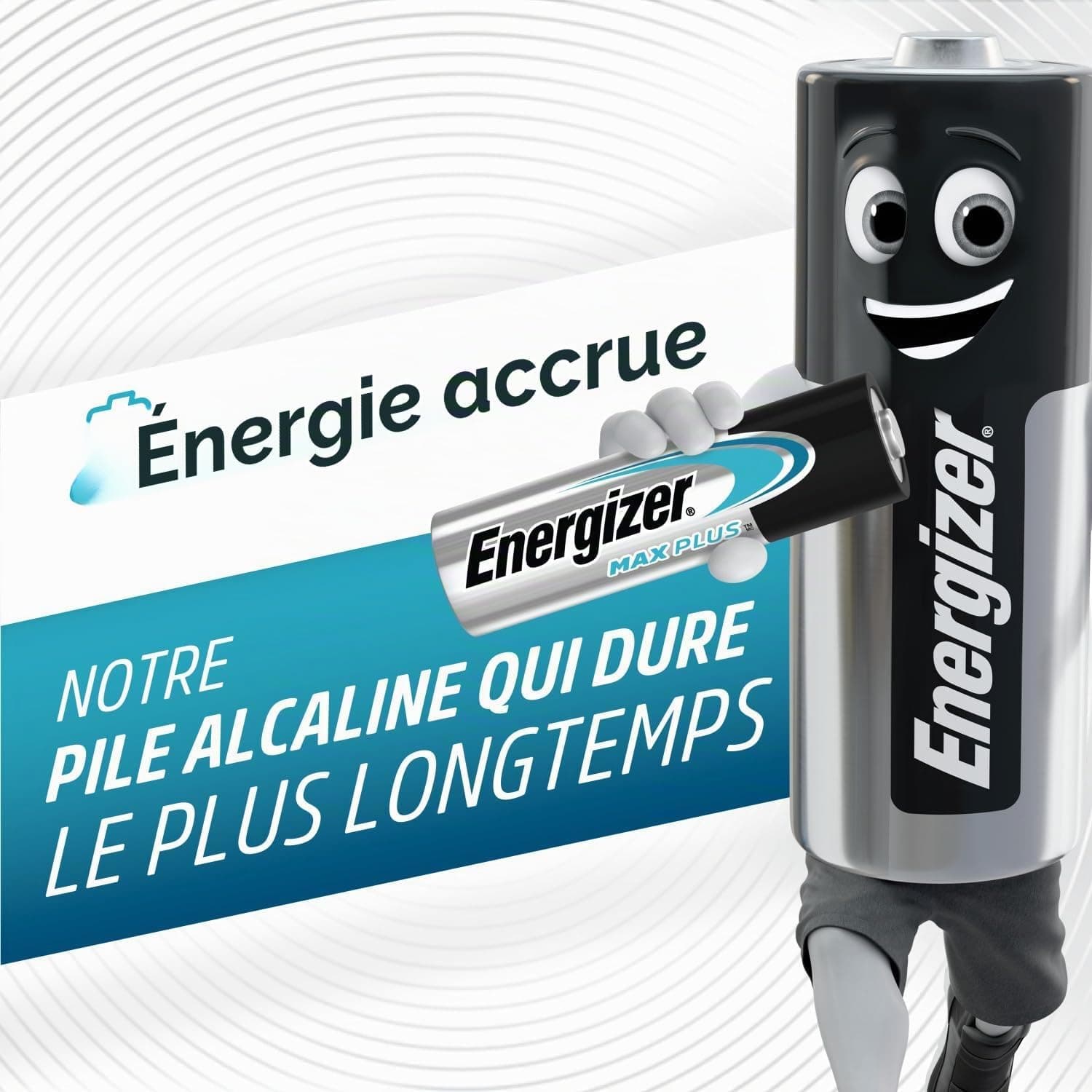 Piles alcalines AA Energizer Max Plus, Pack de X