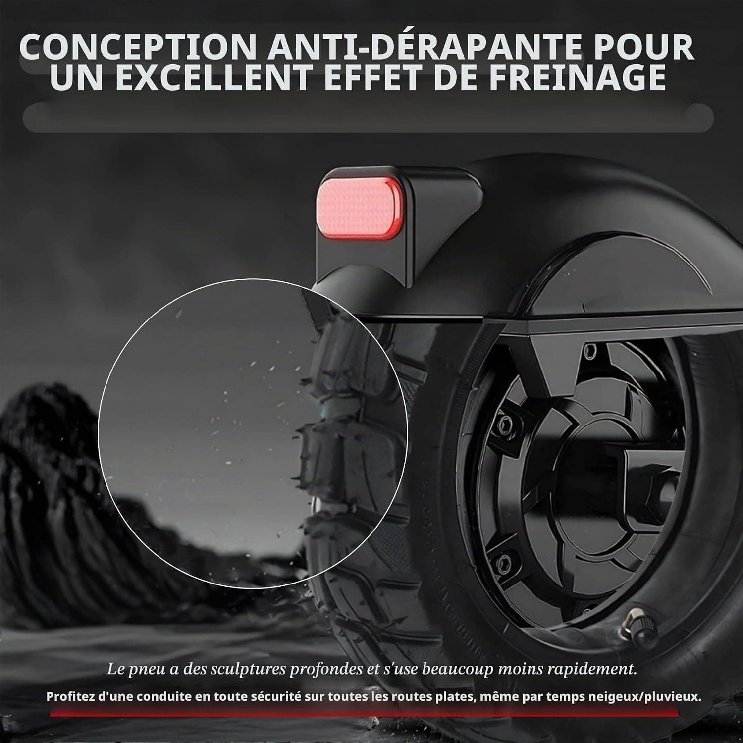 Trottinette Ălectrique Pneu 80/65-6 Compatible avec Kugoo M4 /Joyor