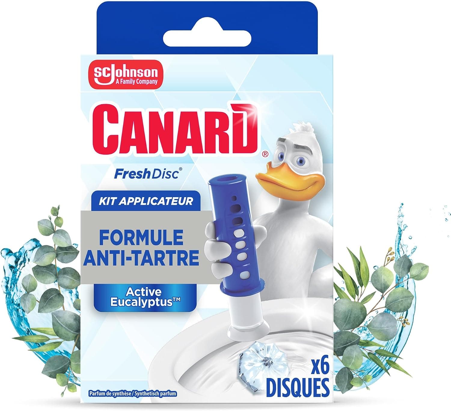 Canard Fresh Disc Active Eucalyptus Kit Applicateur 6 Disques