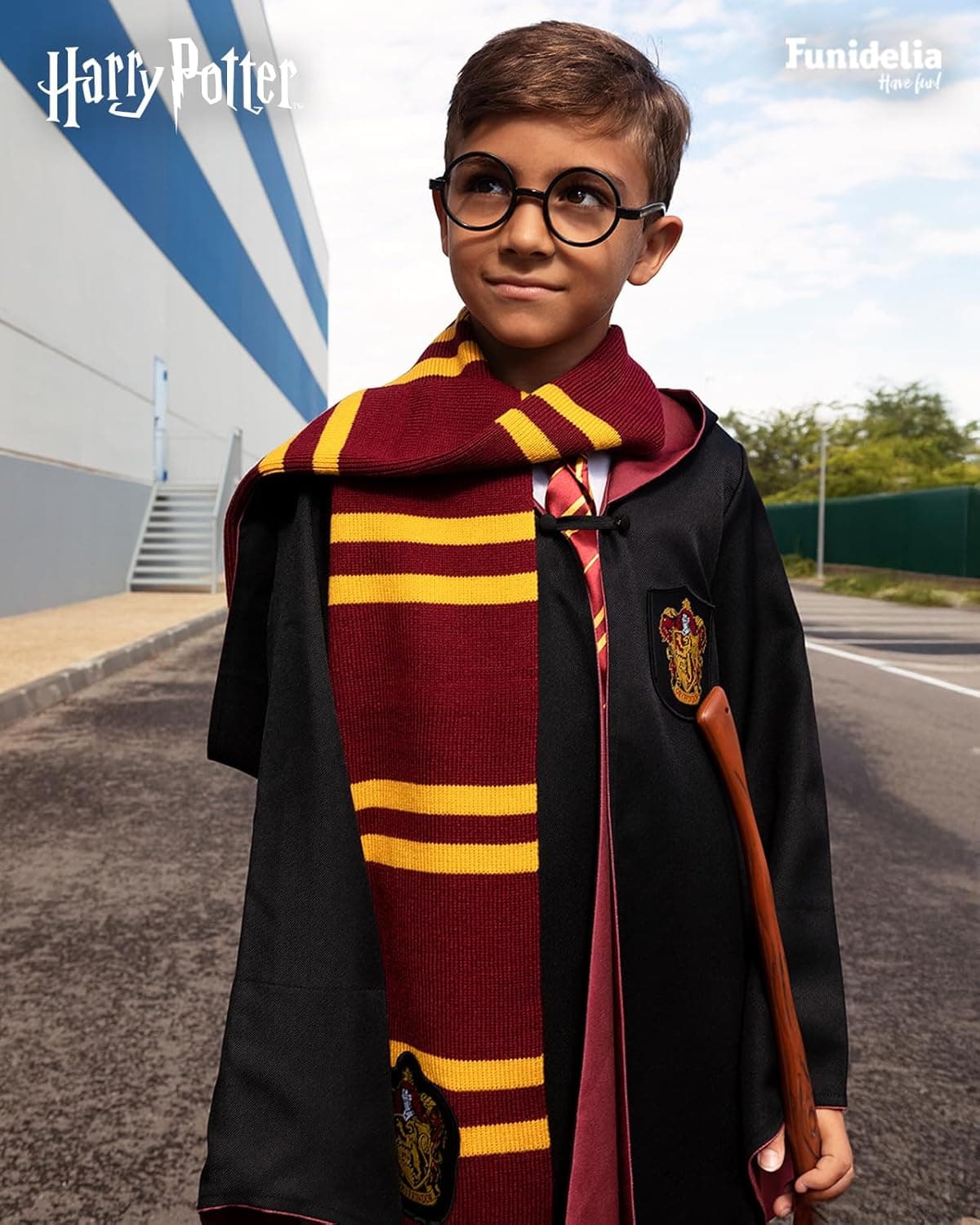Funidelia | Écharpe Harry Potter - Harry Potter pour homme et femme Poudlard, Sorciers - Accessoires pour adultes, déguisements et accessoires pour Halloween, carnaval et fêtes