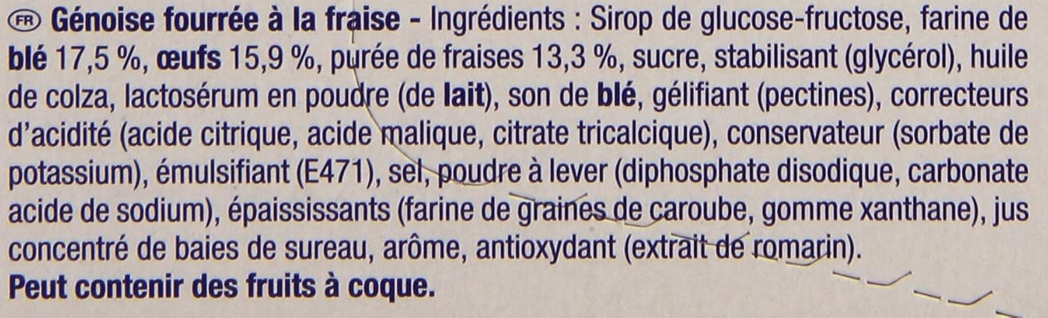LU Miniroulés L'Original aux fraises Biscuits tendres 6 sachets