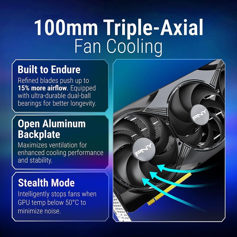 PNY Carte Graphique GeForce RTXTM 5080 16Go OC Triple Fan DLSS 4