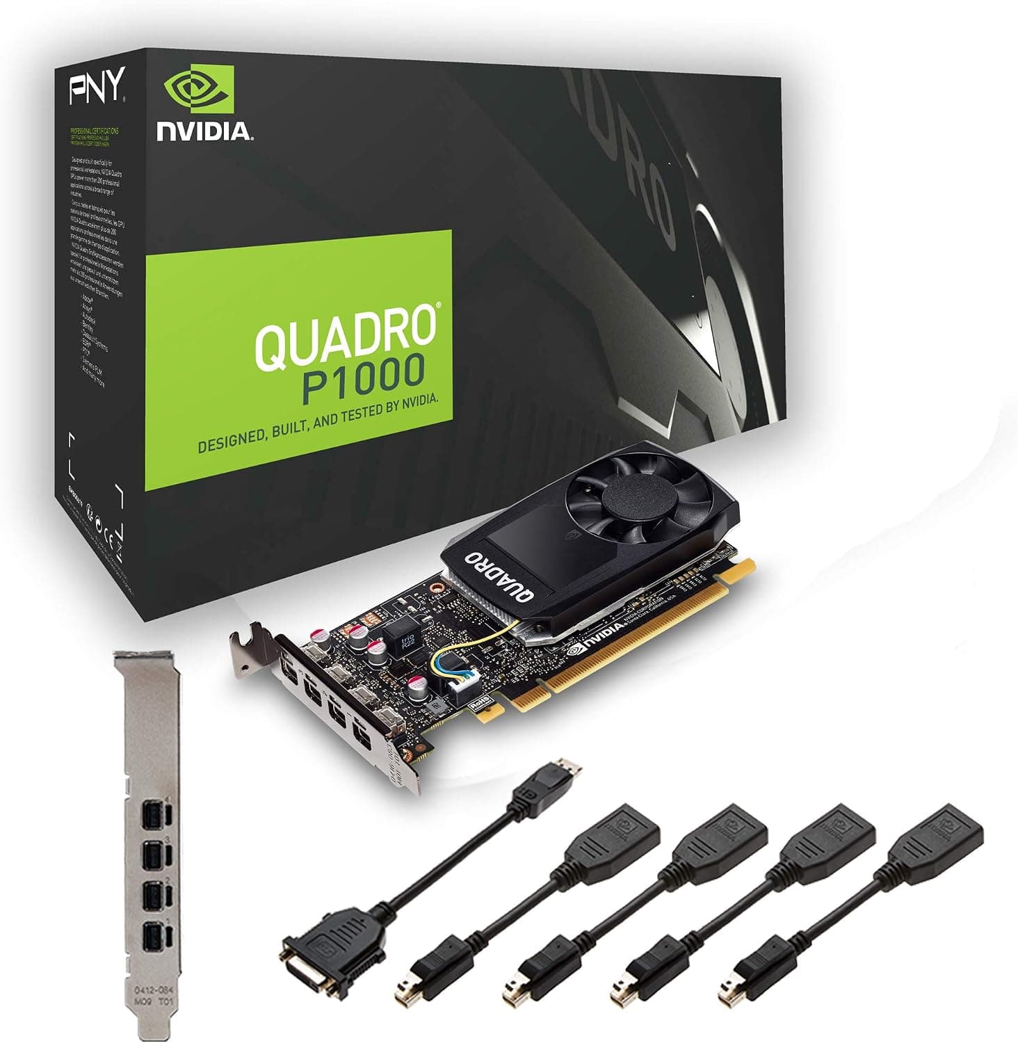 PNY VCQP1000-PB Carte Graphique NVIDIA Noir