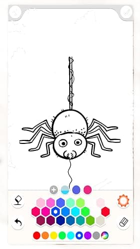 Insect Coloring Pages & Drawing App, Bugs and Nature Scenes, Educational Coloring