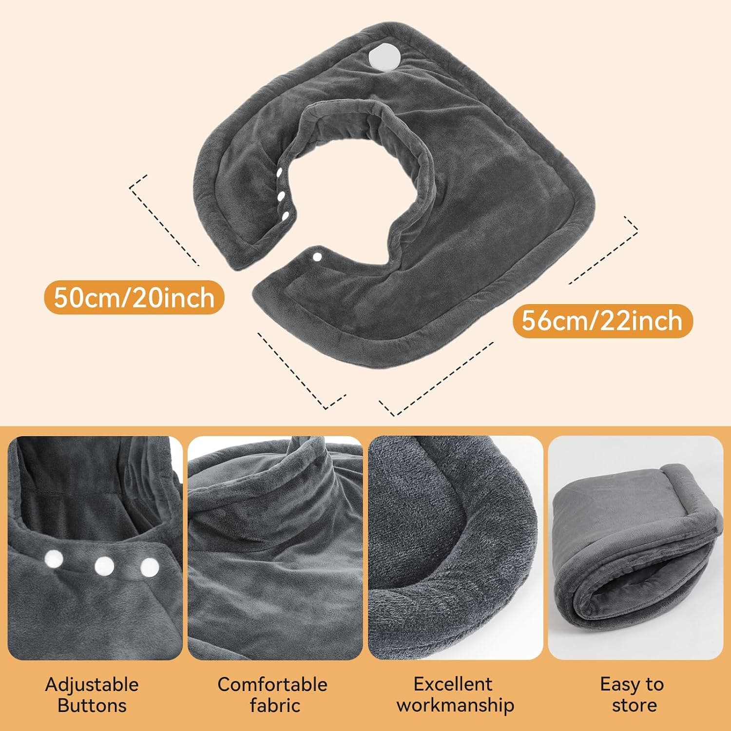 Coussin Chauffant Electrique 50 x 56 cm Coussin Chauffant Cervicales