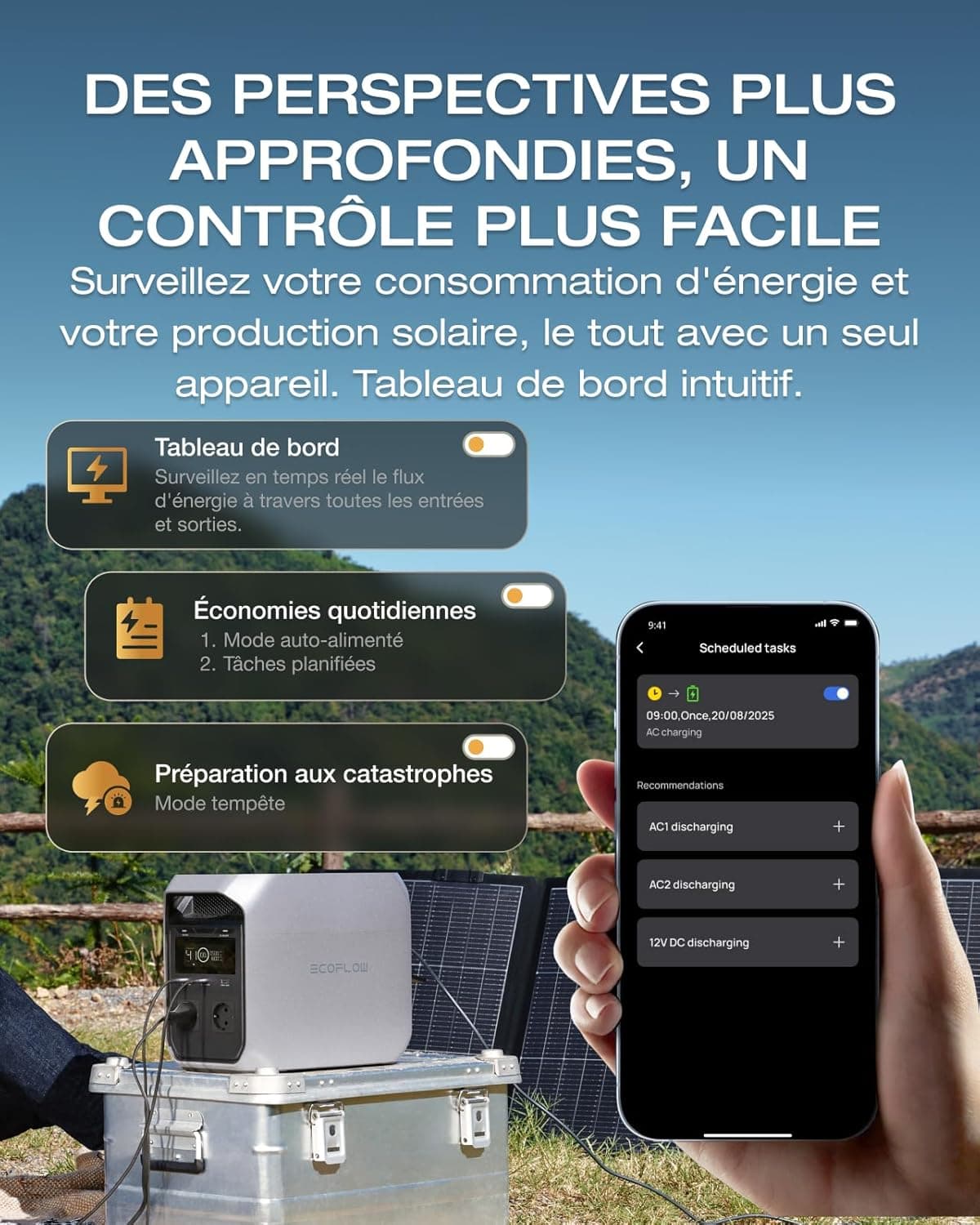 Station électrique portable ECOFLOW DELTA 3 Classic 1024Wh, Batterie LFP