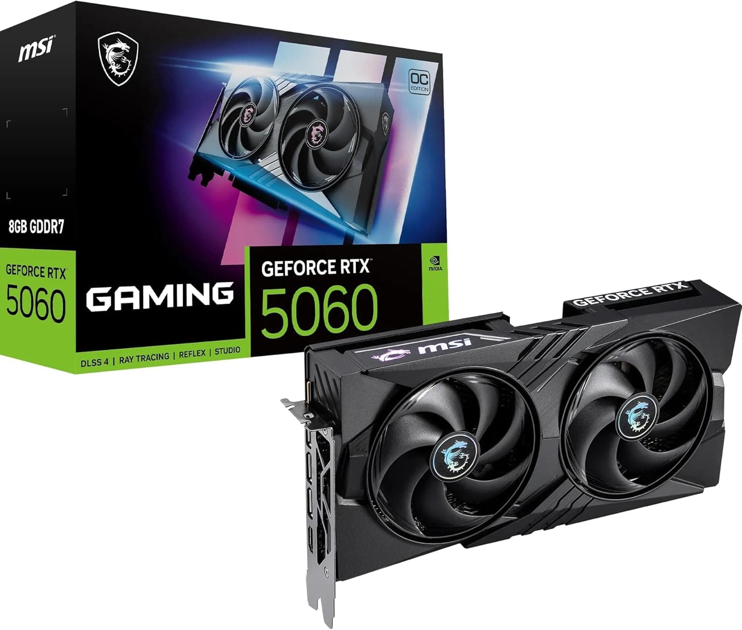 MSI NVIDIA GeForce RTX 5060 8G Gaming OC Carte Graphique