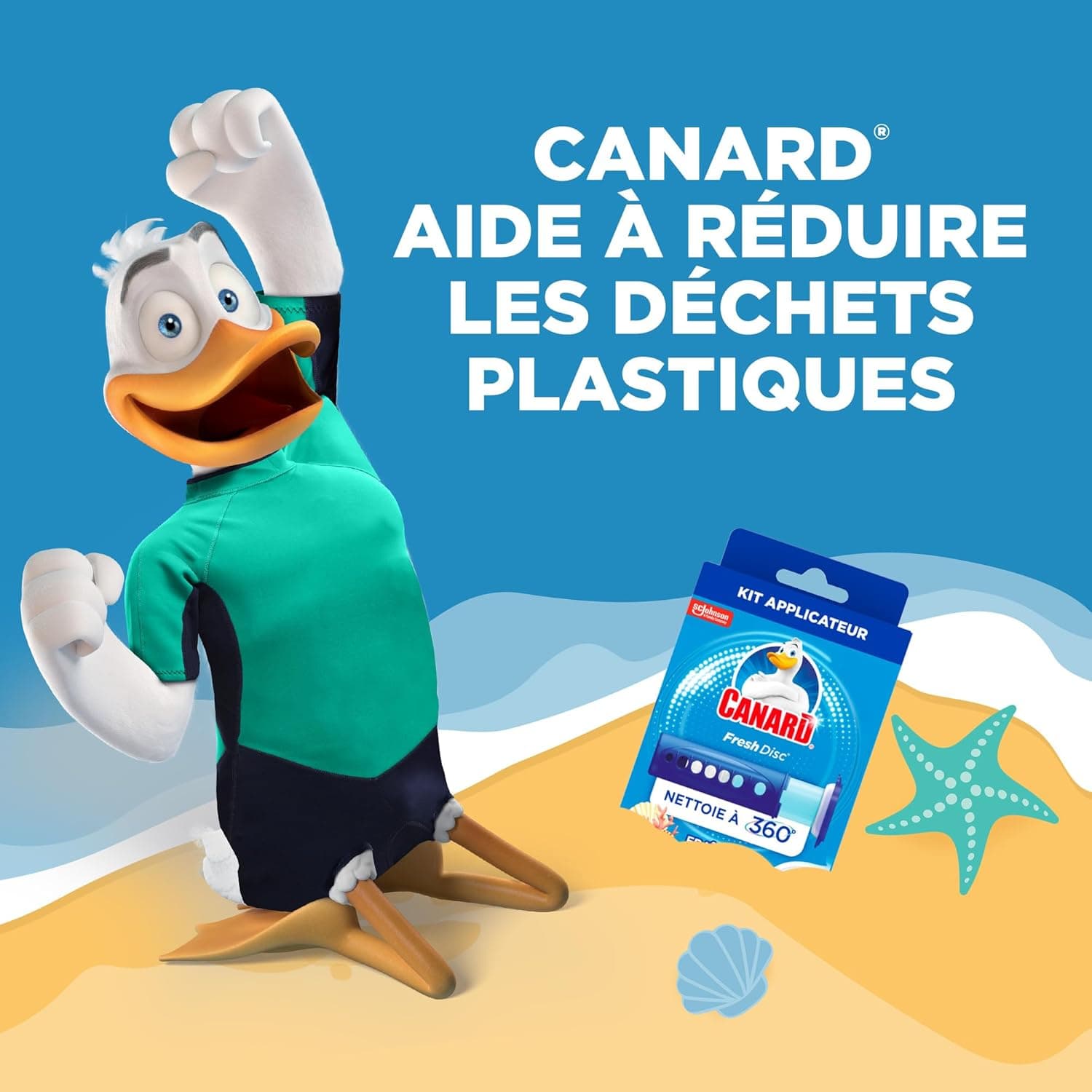Canard Fresh Disc Marine 1 Applicateur + 3 Recharges