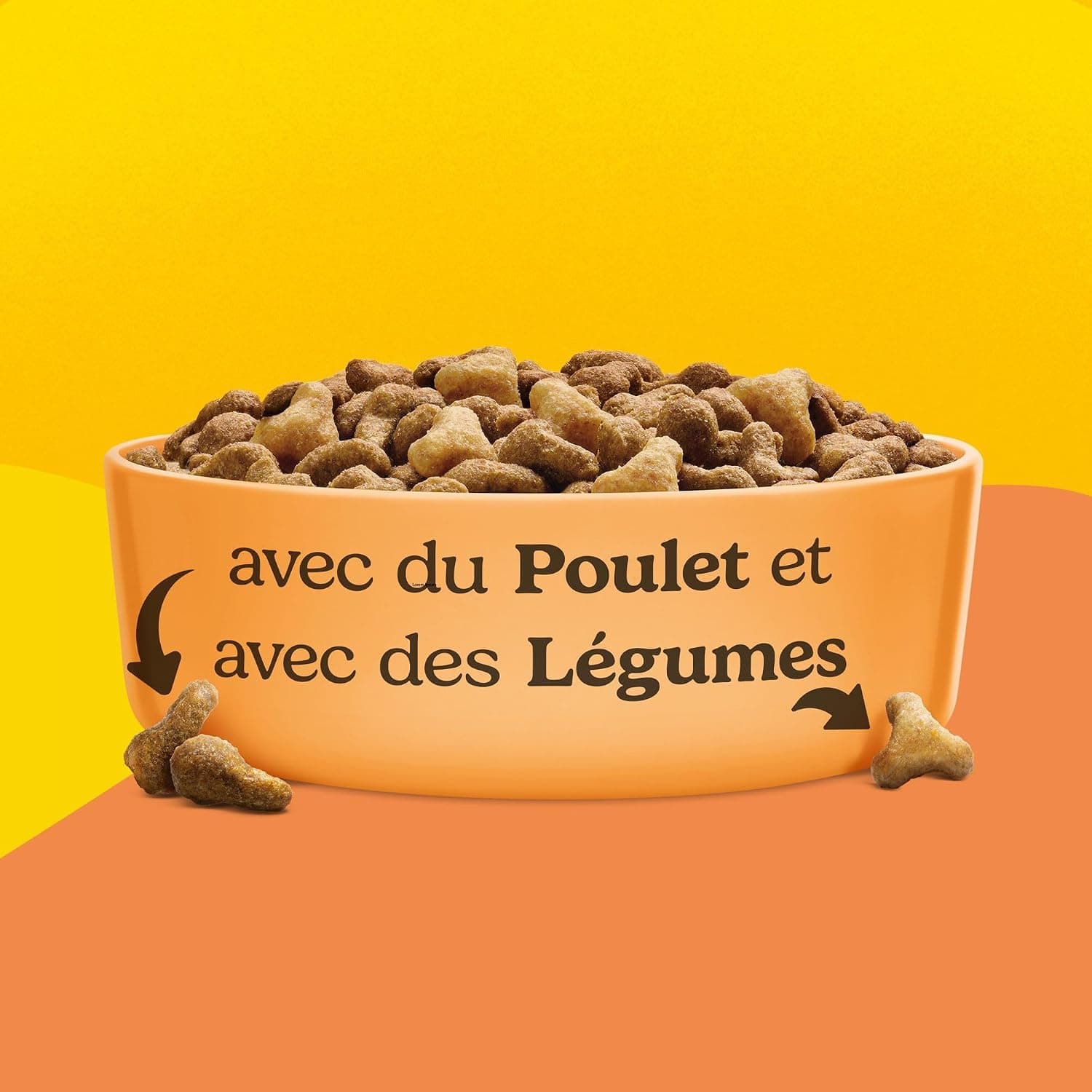 FRISKIES | Chat | Croquettes complètes pour Chats Adultes | Au Poulet et aux Légumes | Aliment Complet Riche en Vitamines et Minéraux | Sac | 3 KG | Croquettes Chat Adulte Saveur Poulet et Légumes - Favorise la santé digestive et un os solide - Santé Chat - Repas savoureux