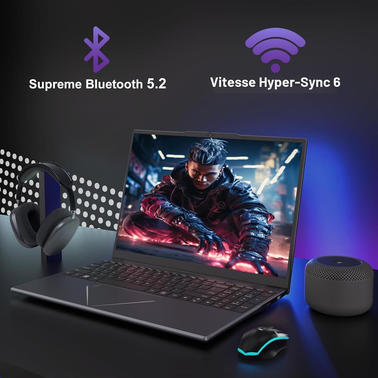 DREAMFYRE 15.6" Ordinateur Portable Ryzen 5 3500U 16GB DDR4 512GB SSD
