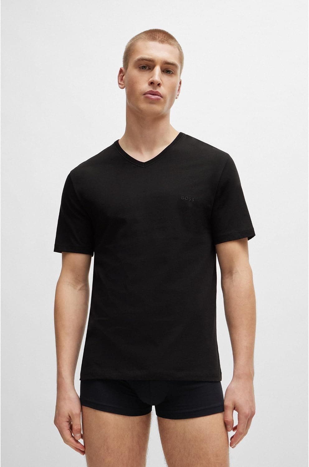 BOSS Hommes TShirtVN 3P Classic Lot de Trois t-Shirts en Coton à col V