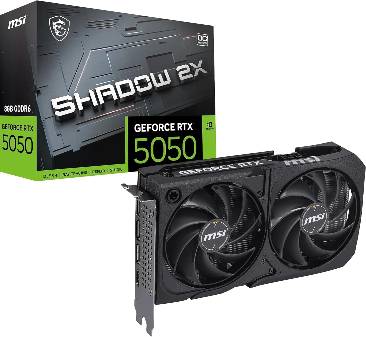 MSI NVIDIA GeForce RTX 5050 8G Shadow 2X OC Carte Graphique