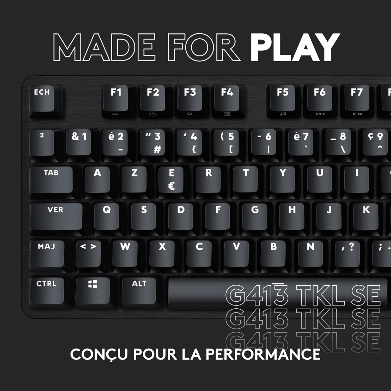 Logitech G G413 TKL SE Clavier Gamer Mécanique | Tastiera Compatta Retroilluminata con Switch Meccanici Tattili, Layout