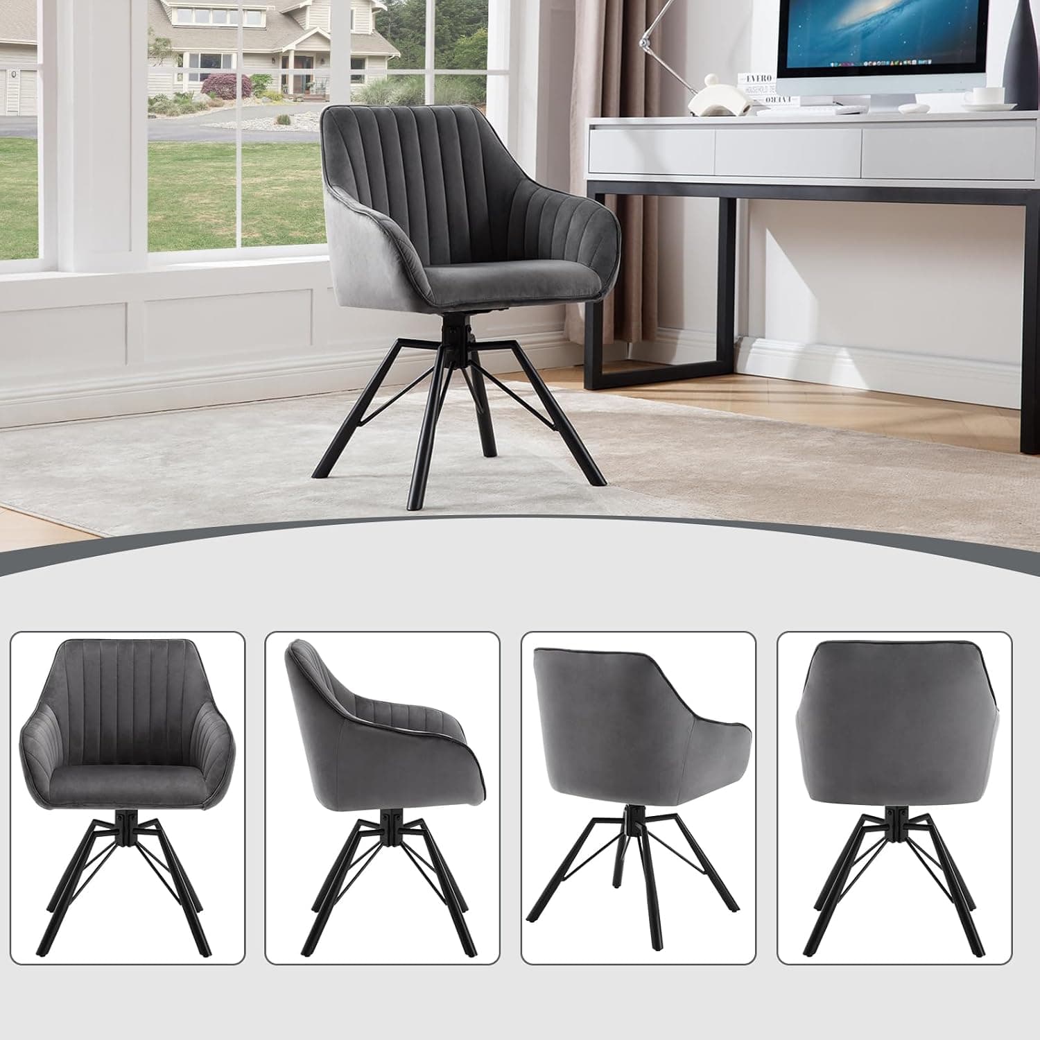 WOLTU Chaises de Salle à Manger Pivotantes