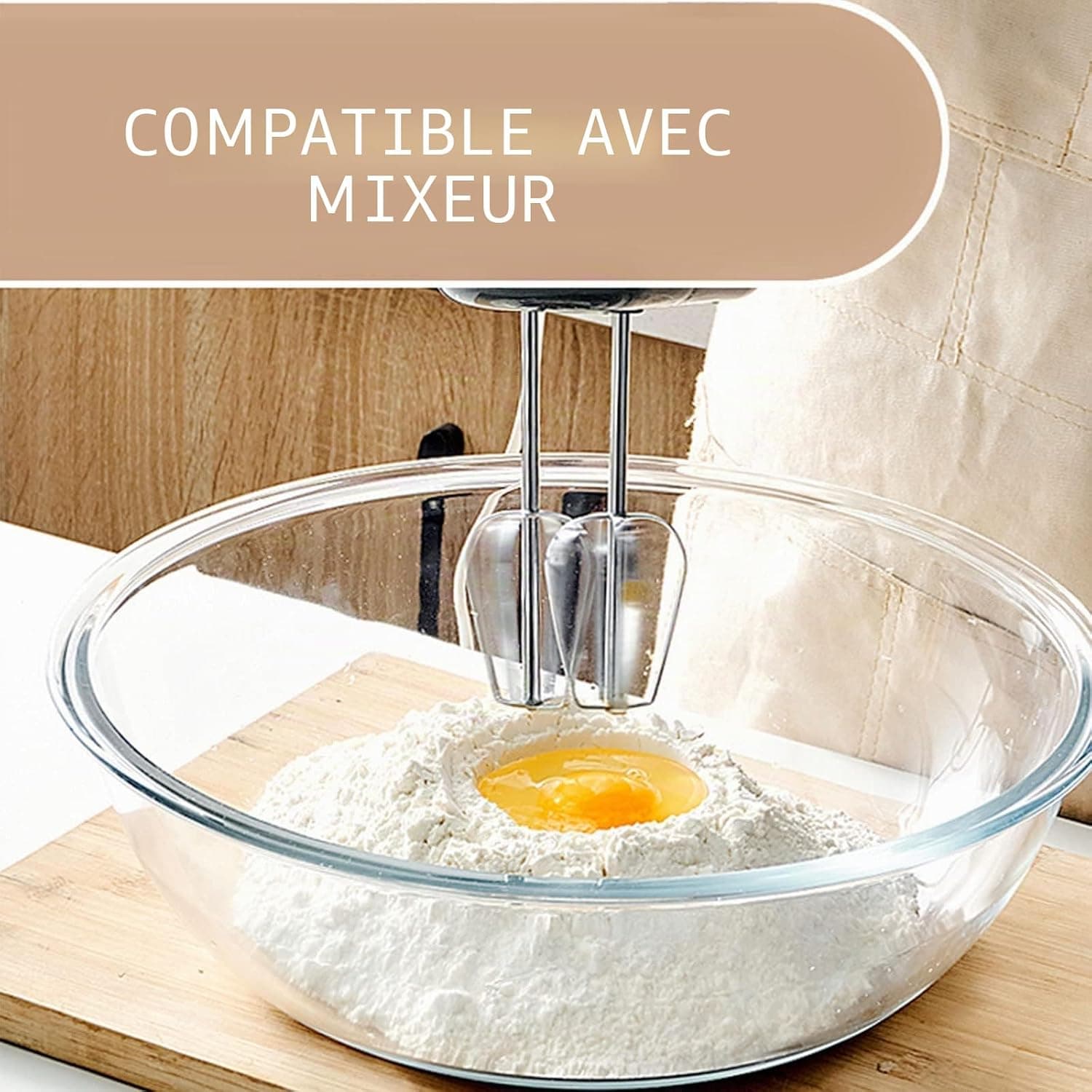 Homwin Lot de 4 Saladier Verre avec Couvercle Borosilicaté Résistant à La chaleur avec Couvercles (0,5L, 1,0L, 2,0L, 3,5L), Bol en Verre avec Couvercle peu Encombrants