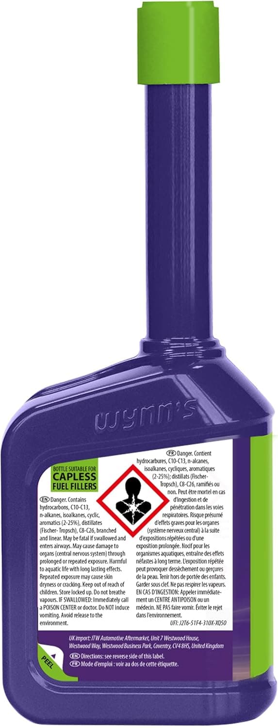 Wynn's Force 6 Essence Additif Carburant Essence 6 en 1-125 ml