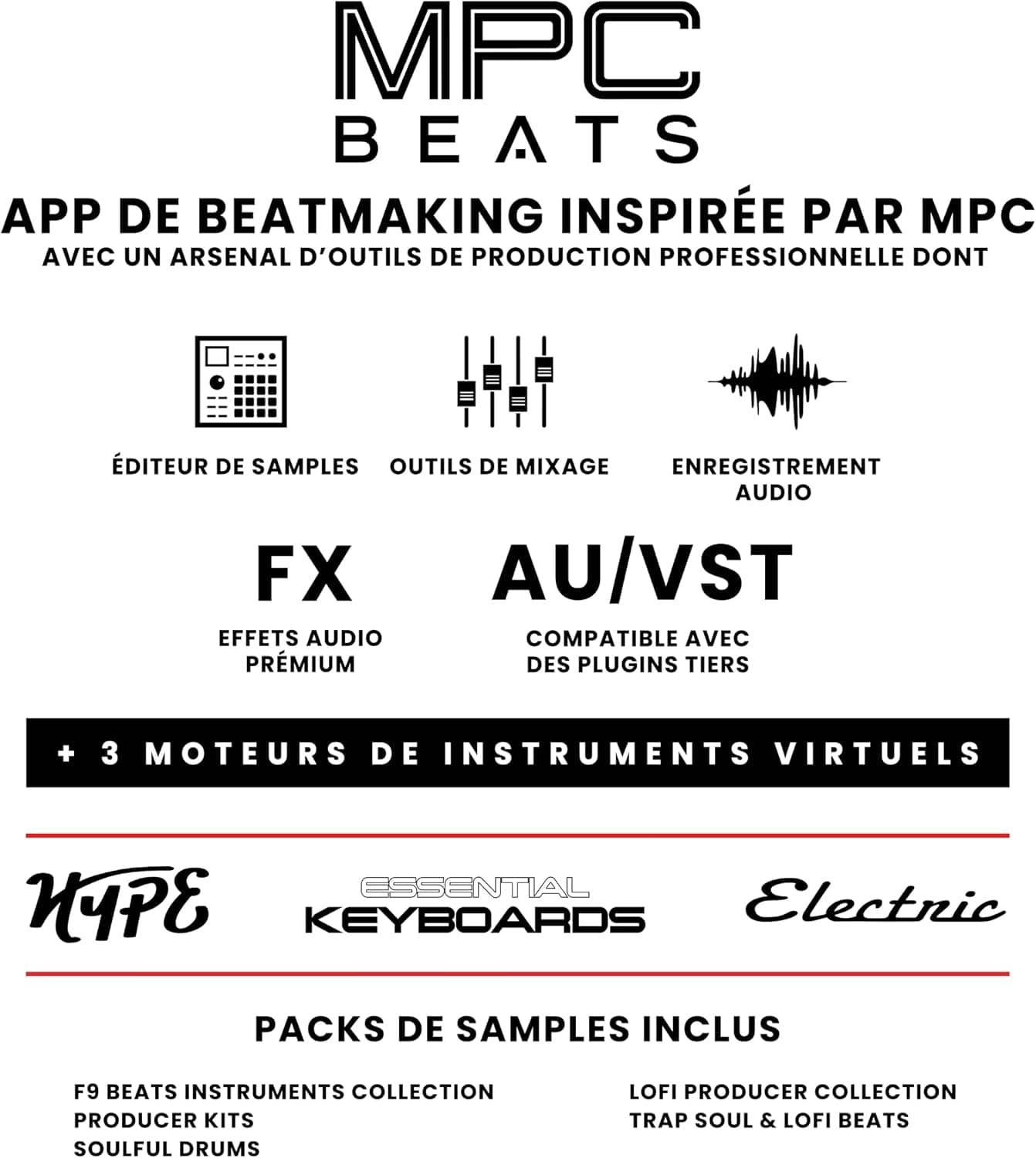 Akai Professional MPK Mini MK3 Clavier MIDI USB 25 Touches, Blanc | Touches Mini Sensibles à la Vélocité, 8 Pads MPC, 8 Boutons, Logiciels Inclus, pour Beatmakers, Producteurs et Home Studio