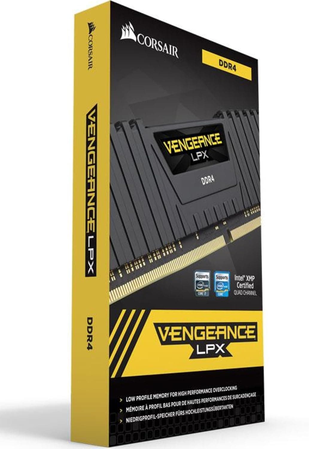 Corsair Vengeance LPX 16Go (2x8Go) DDR4 2666MHz C16 XMP 2.0 Kit de Mémoire Haute Performance pour AMD Ryzen - Noir